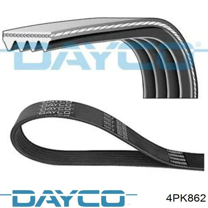 Pas napędowy mechanizmów Dayco 4PK862 cena, od 8,11 USD