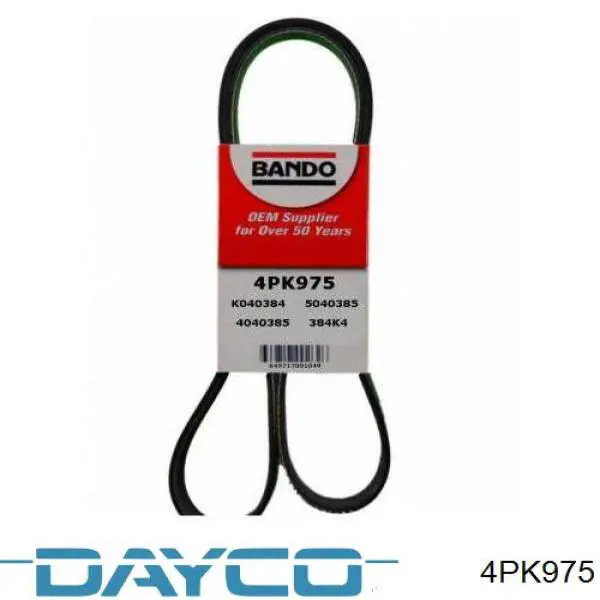Pas napędowy mechanizmów Dayco 4PK975 cena, od 8,02 USD