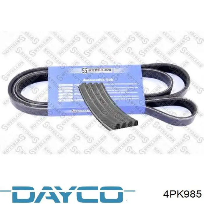 Do koszyka 4PK985 Dayco Pas napędowy mechanizmów