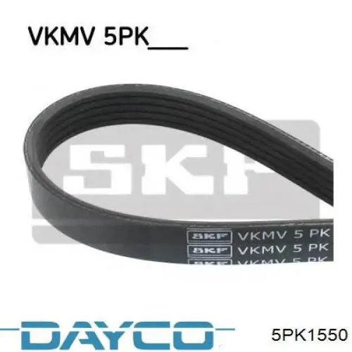 Pas napędowy mechanizmów Dayco 5PK1550 cena, od 18,40 USD