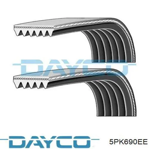 Pas napędowy mechanizmów Dayco 5PK690EE cena, od 13,52 USD
