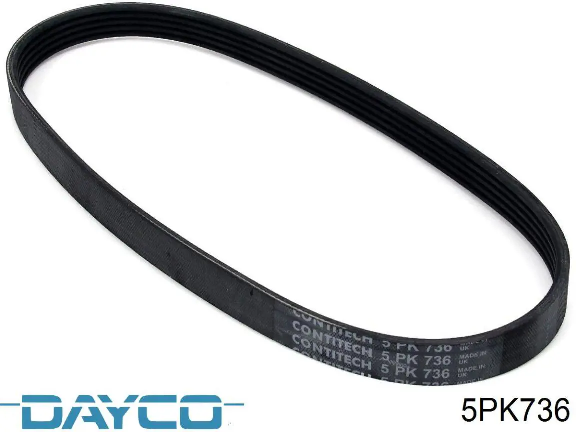Pas napędowy mechanizmów Dayco 5PK736 cena, od 10,28 USD