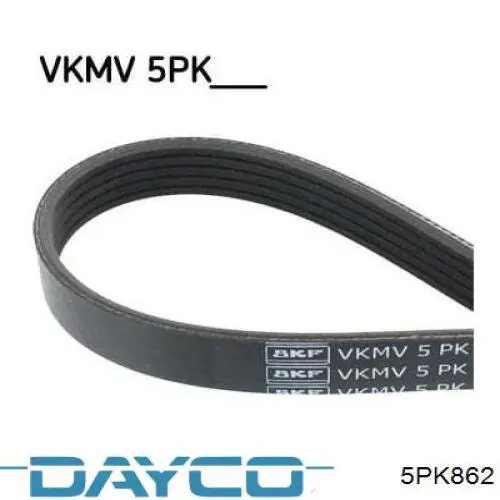 Pas napędowy mechanizmów Dayco 5PK862 cena, od 8,00 USD