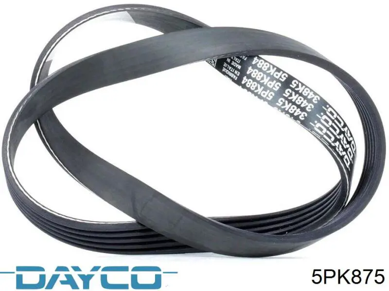 Pas napędowy mechanizmów Dayco 5PK875 cena, od 7,82 USD