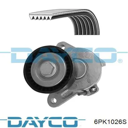 Pas napędowy mechanizmów Dayco 6PK1026S cena, od 13,52 USD