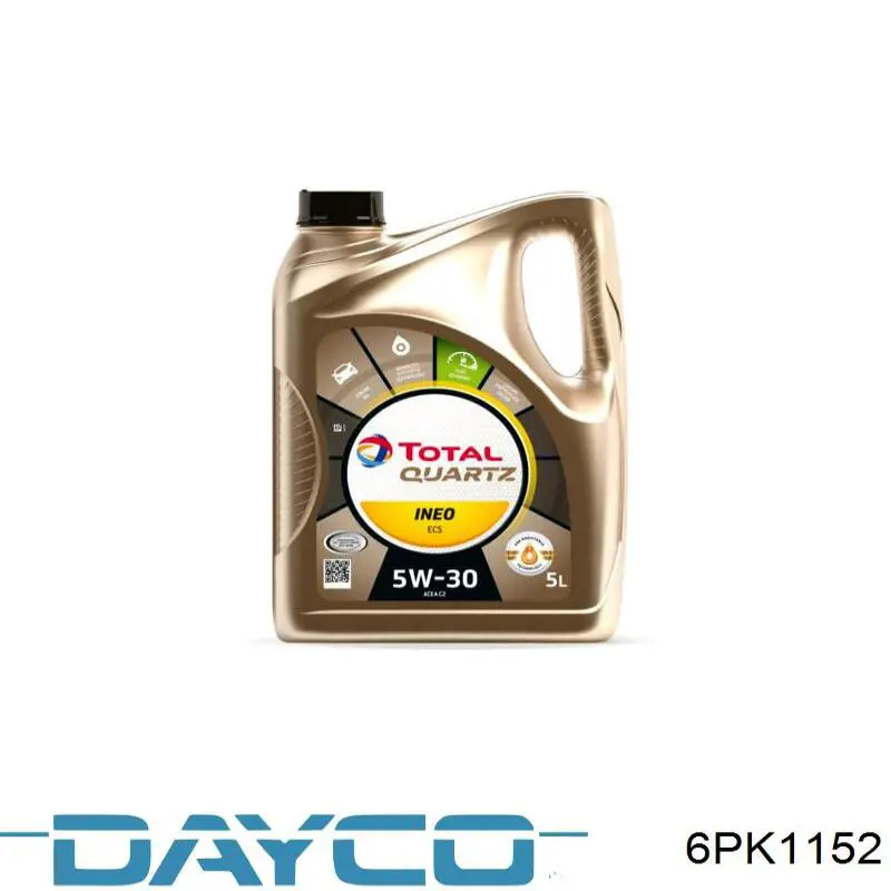 Pas napędowy mechanizmów Dayco 6PK1152 cena, od 14,66 USD
