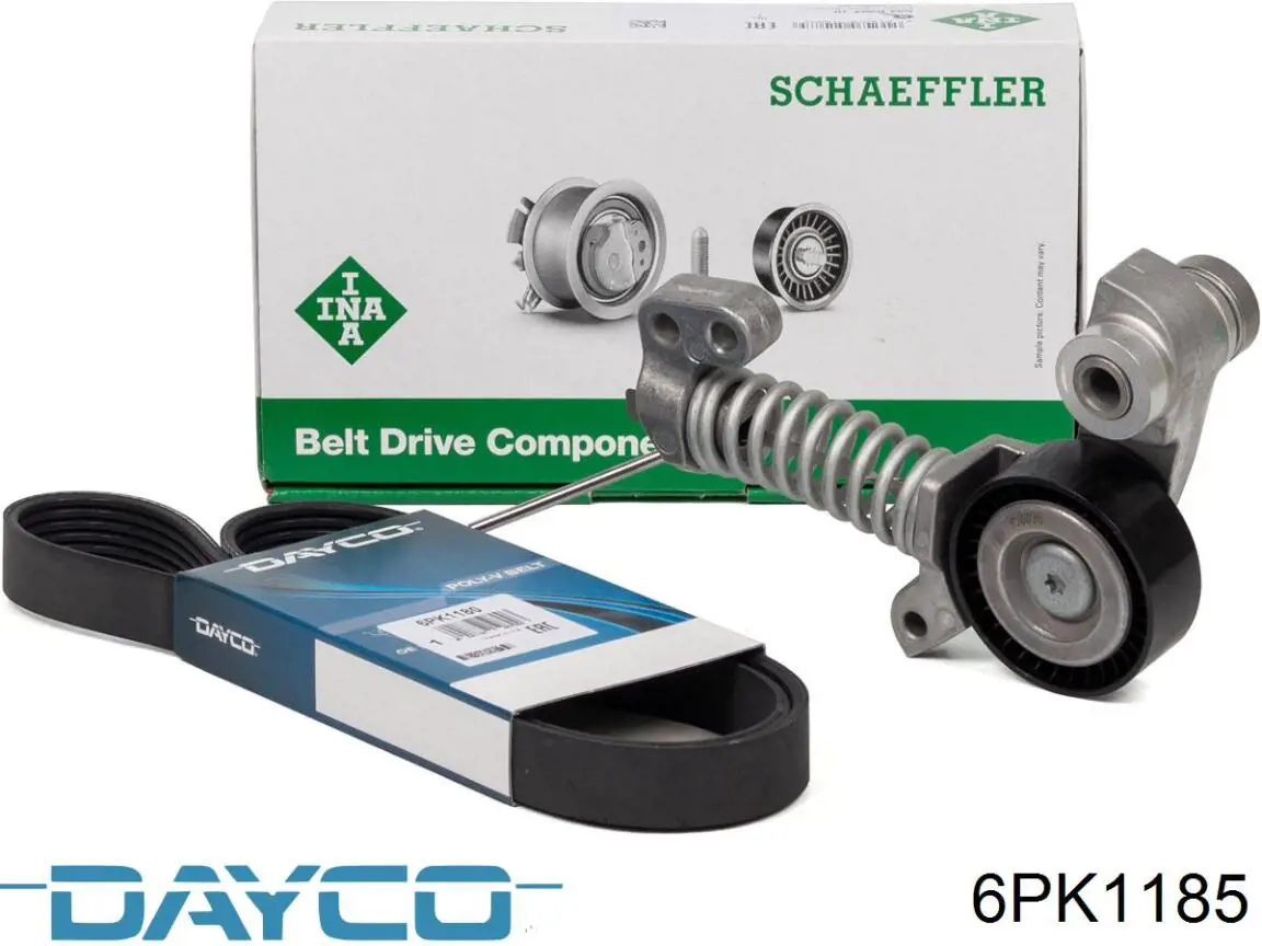 Pas napędowy mechanizmów Dayco 6PK1185 cena, od 11,95 USD