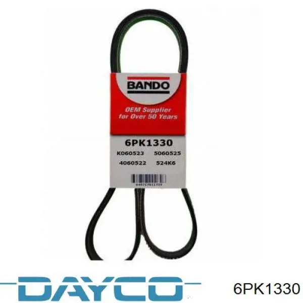 Pas napędowy mechanizmów Dayco 6PK1330 cena, od 14,44 USD