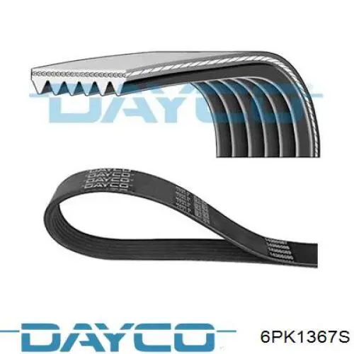 Pas napędowy mechanizmów Dayco 6PK1367S cena, od 15,25 USD
