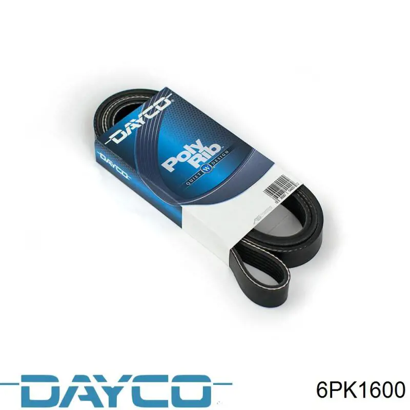 Pas napędowy mechanizmów Dayco 6PK1600 cena, od 16,74 USD