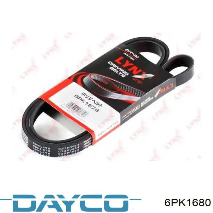 Do koszyka 6PK1680 Dayco Pas napędowy mechanizmów