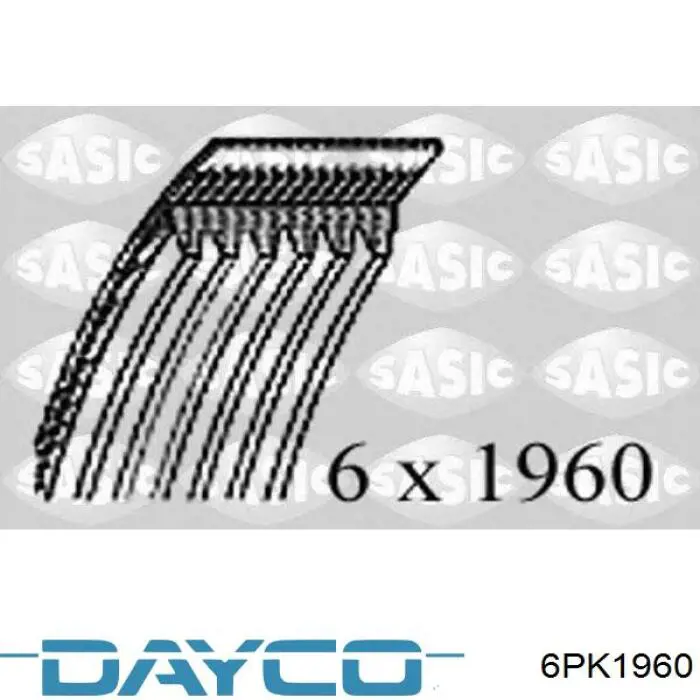 Pas napędowy mechanizmów 6PK1960 Dayco