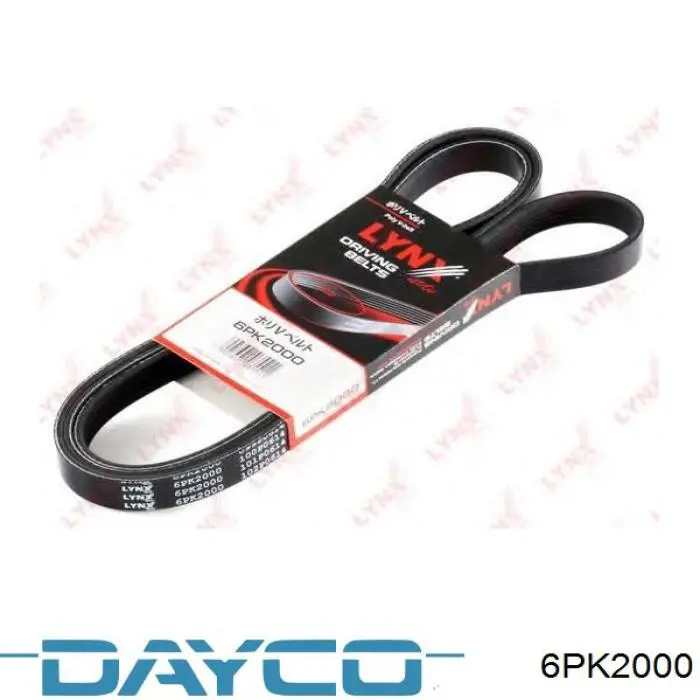 Pas napędowy mechanizmów Dayco 6PK2000 cena, od 18,64 USD