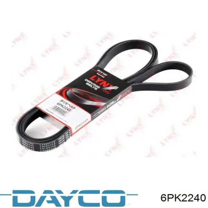 Do koszyka 6PK2240 Dayco Pas napędowy mechanizmów