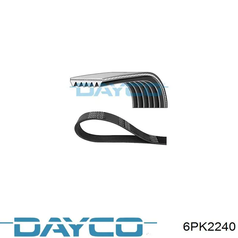 Pas napędowy mechanizmów Dayco 6PK2240 cena, od 28,84 USD