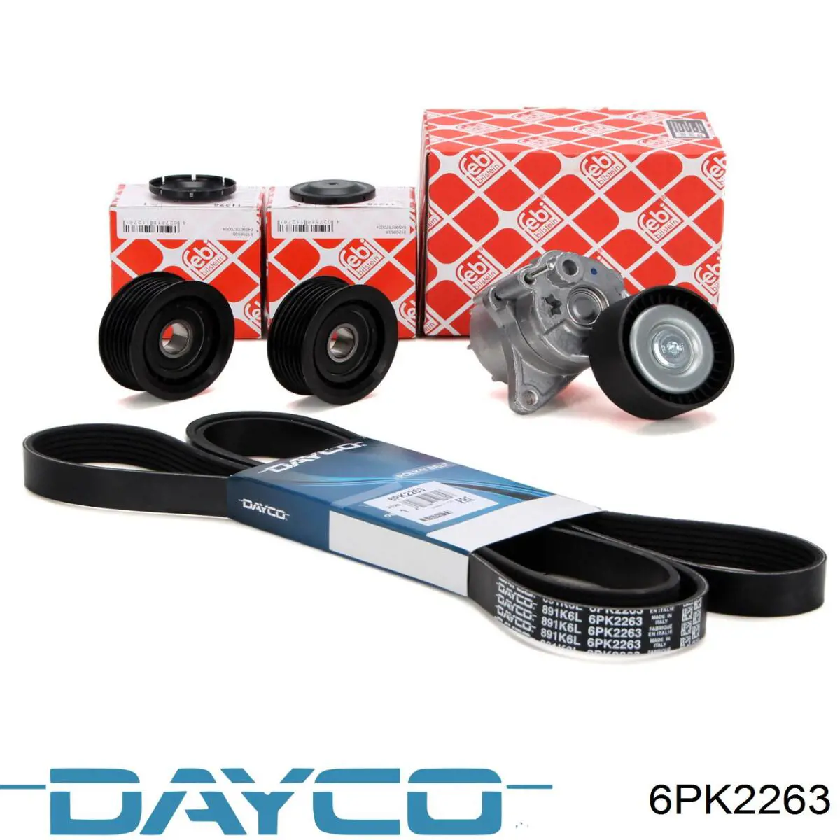 Do koszyka 6PK2263 Dayco Pas napędowy mechanizmów