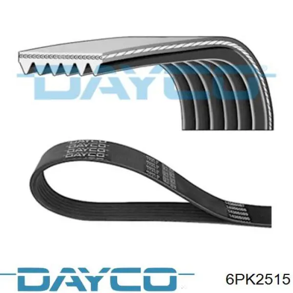 Pas napędowy mechanizmów Dayco 6PK2515 cena, od 27,71 USD