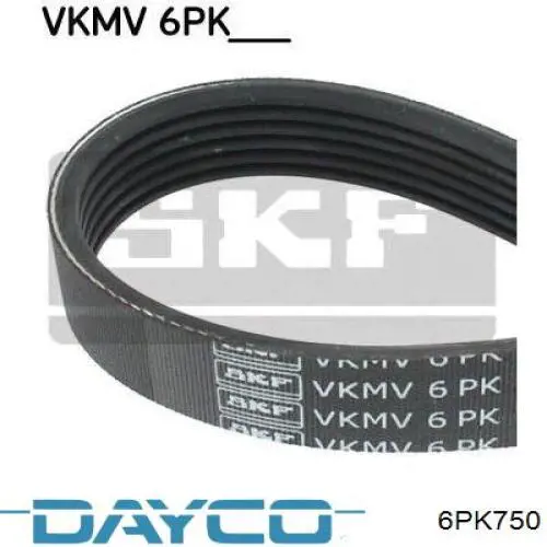 Pas napędowy mechanizmów Dayco 6PK750 cena, od 13,18 USD
