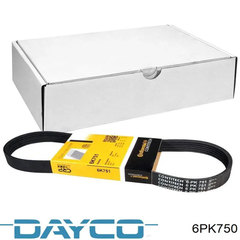 Do koszyka 6PK750 Dayco Pas napędowy mechanizmów