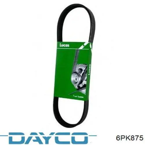 Do koszyka 6PK875 Dayco Pas napędowy mechanizmów