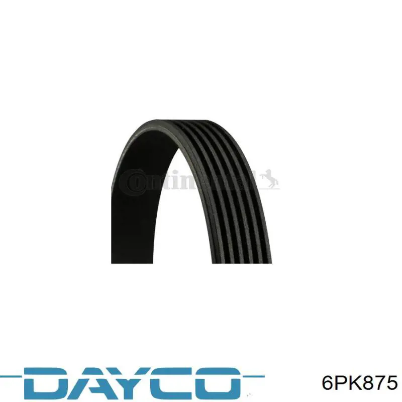 Pas napędowy mechanizmów Dayco 6PK875 cena, od 10,83 USD