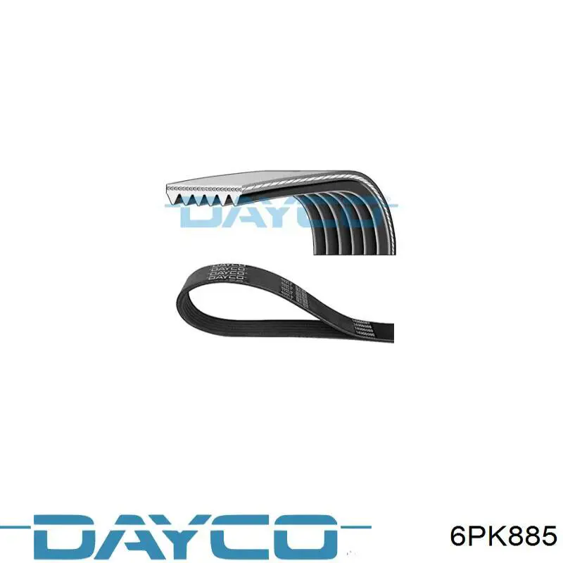 Pas napędowy mechanizmów Dayco 6PK885 cena, od 14,70 USD