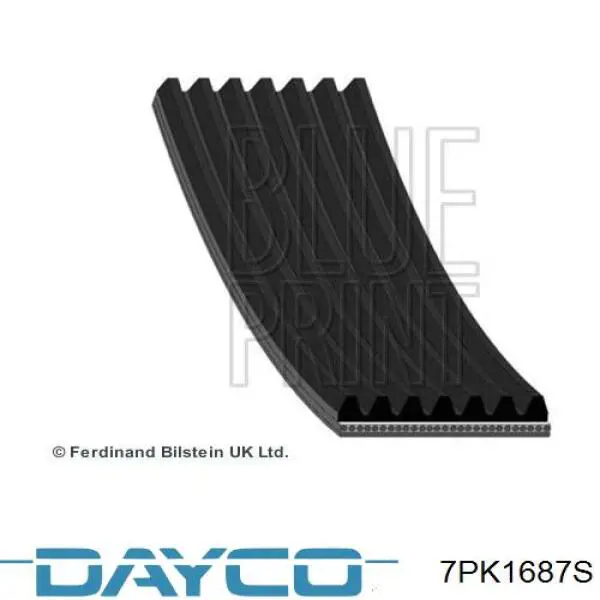 Pas napędowy mechanizmów Dayco 7PK1687S cena, od 21,98 USD