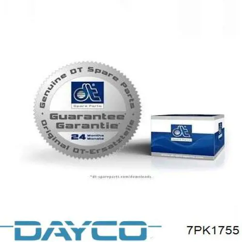 Do koszyka 7PK1755 Dayco Pas napędowy mechanizmów