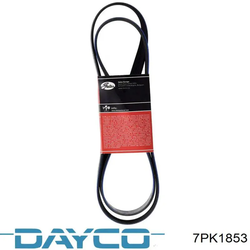 Pas napędowy mechanizmów Dayco 7PK1853 cena, od 27,06 USD