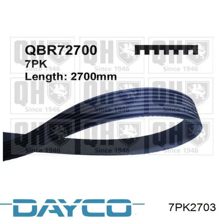 7PK2703 Dayco Pas napędowy mechanizmów