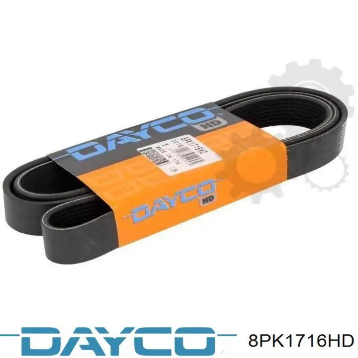 Pas napędowy mechanizmów Dayco 8PK1716HD cena, od 27,74 USD