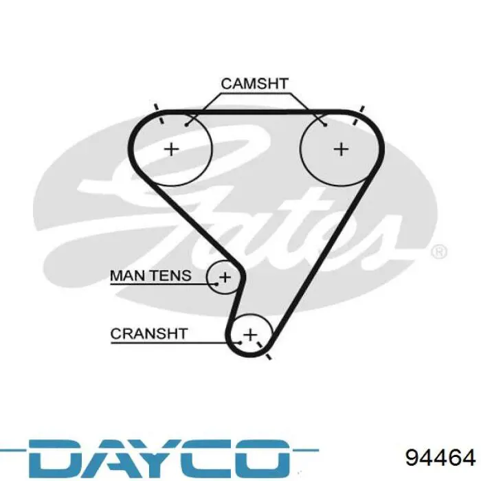 Pasek rozrządu Dayco 94464 cena, od 28,05 USD