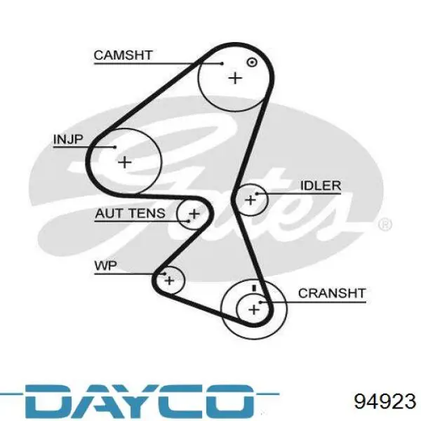 Pasek rozrządu Dayco 94923 cena, od 28,72 USD