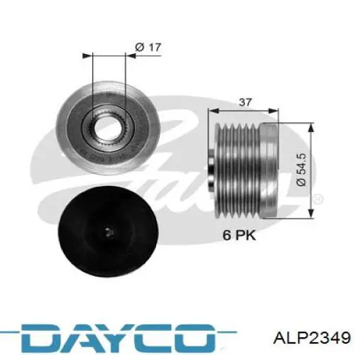 Koło pasowe alternatora Dayco ALP2349 cena, od 36,25 USD