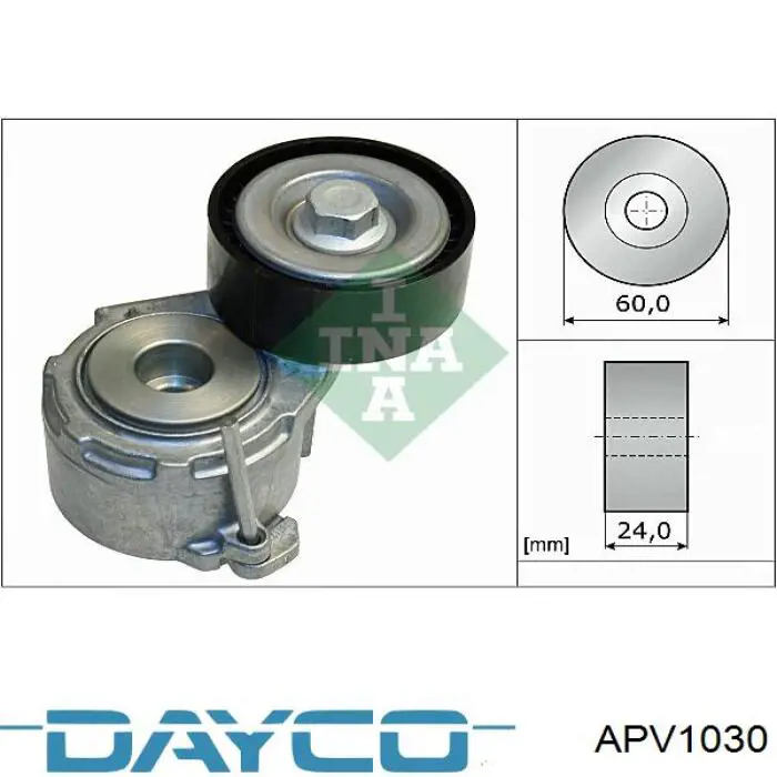 Do koszyka APV1030 Dayco Napinacz paska napędowego