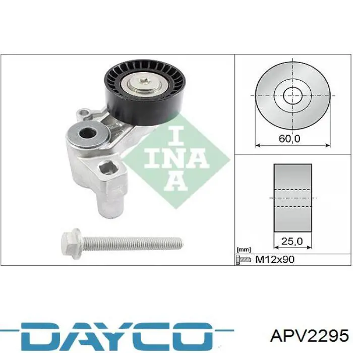 Do koszyka APV2295 Dayco Napinacz paska napędowego