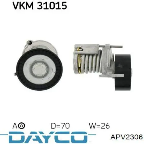 Napinacz paska napędowego Dayco APV2306 cena, od 20,34 USD