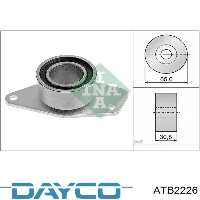 Rolka prowadząca kierunkowa paska rozrządu Dayco ATB2226 cena, od 36,22 USD