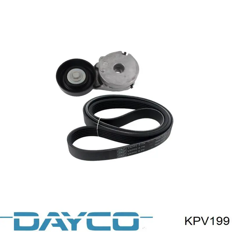 Pasek napędowy mechanizmów, zestaw Dayco KPV199 cena, od 114,13 USD