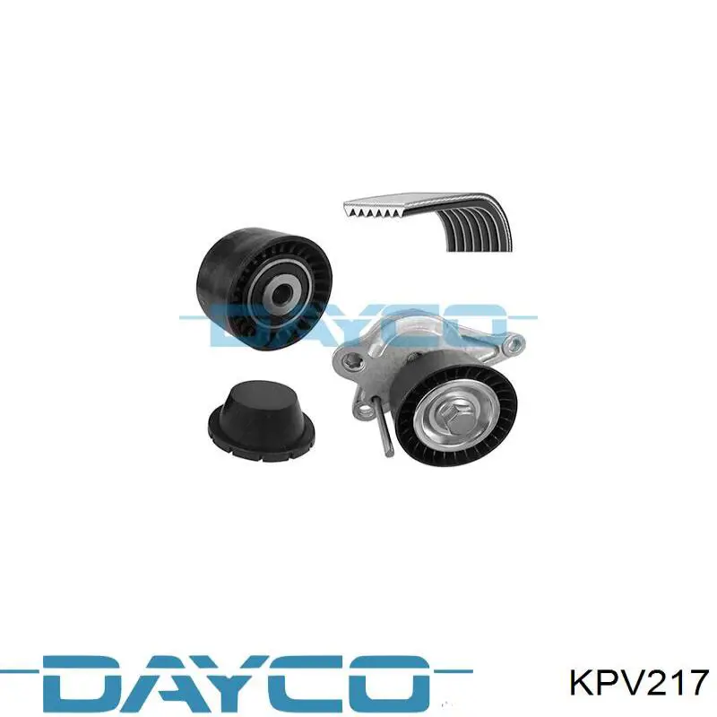 Pasek napędowy mechanizmów, zestaw Dayco KPV217 cena, od 129,23 USD