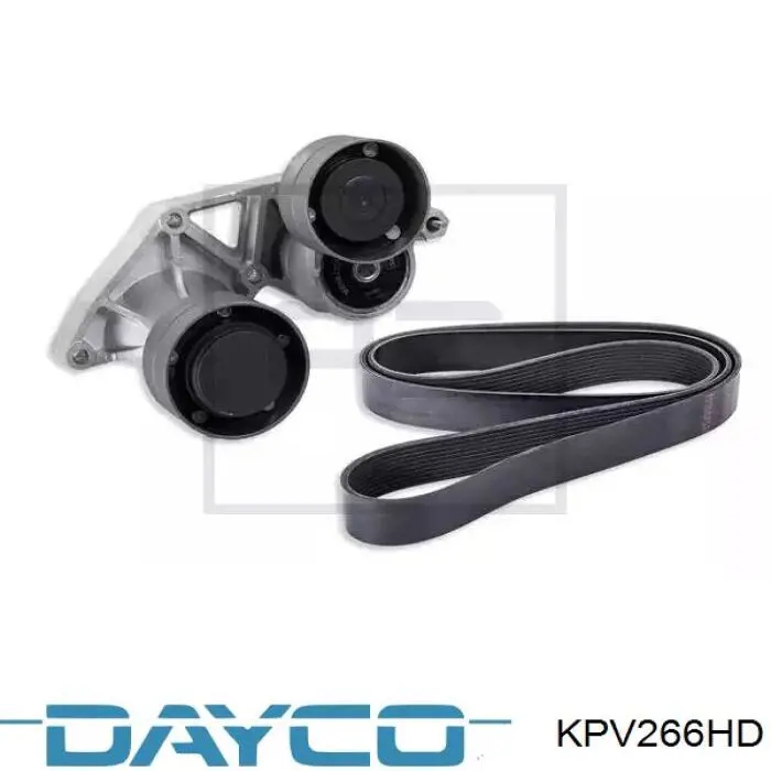 Do koszyka KPV266HD Dayco Pasek napędowy mechanizmów, zestaw