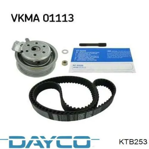 Do koszyka KTB253 Dayco Pasek rozrządu, zestaw