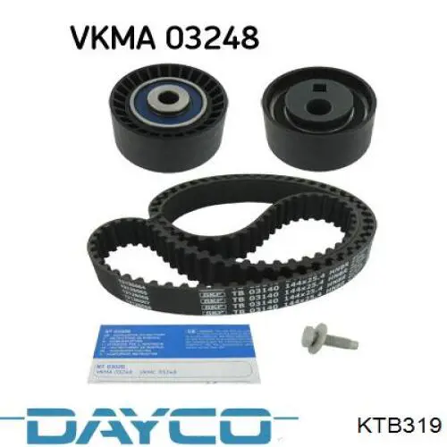 Pasek rozrządu, zestaw Dayco KTB319 cena, od 88,03 USD