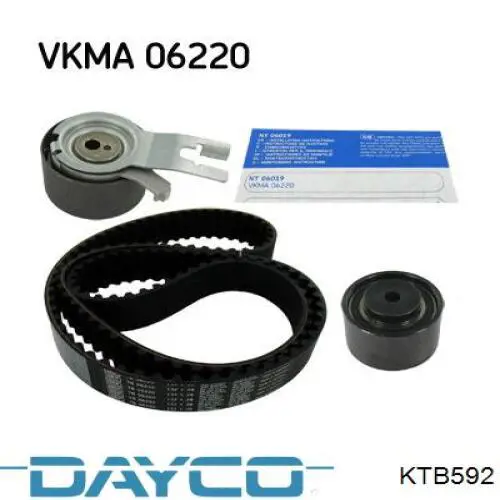 Pasek rozrządu, zestaw Dayco KTB592 cena, od 95,04 USD