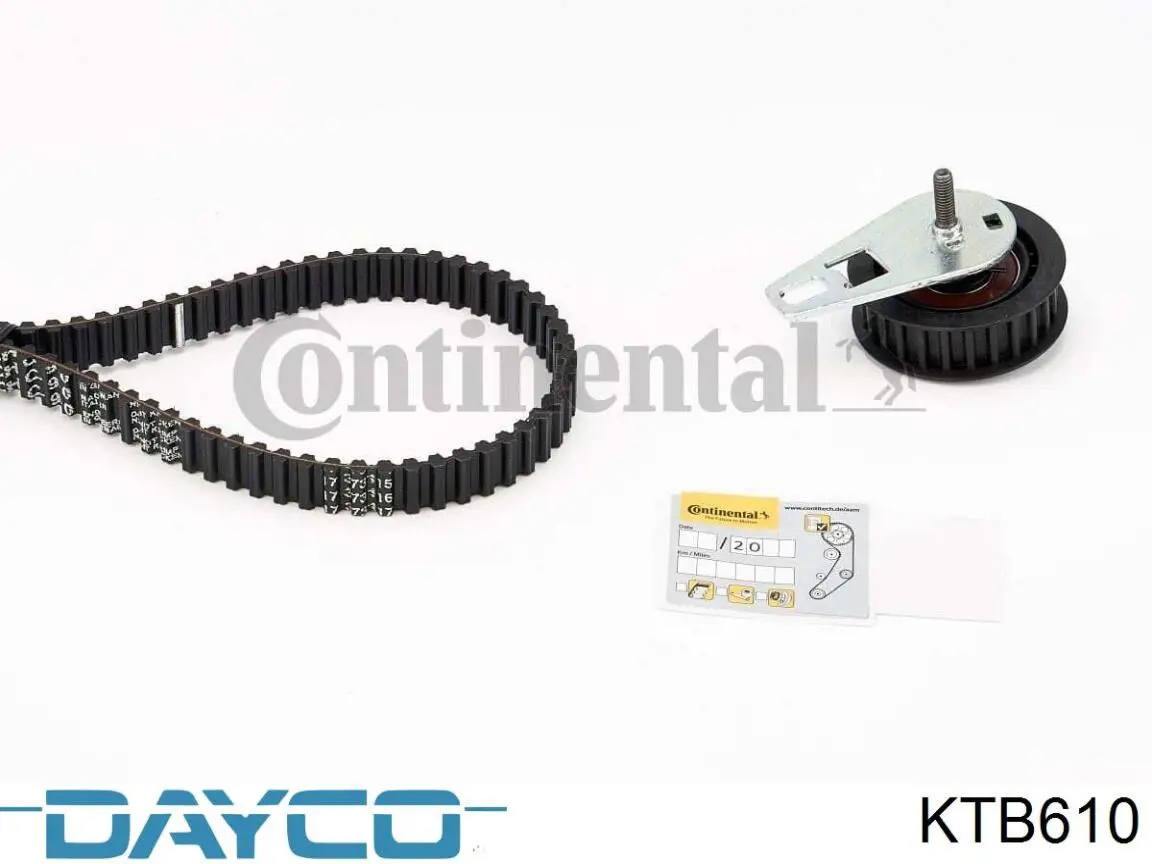 Do koszyka KTB610 Dayco Pasek rozrządu, zestaw