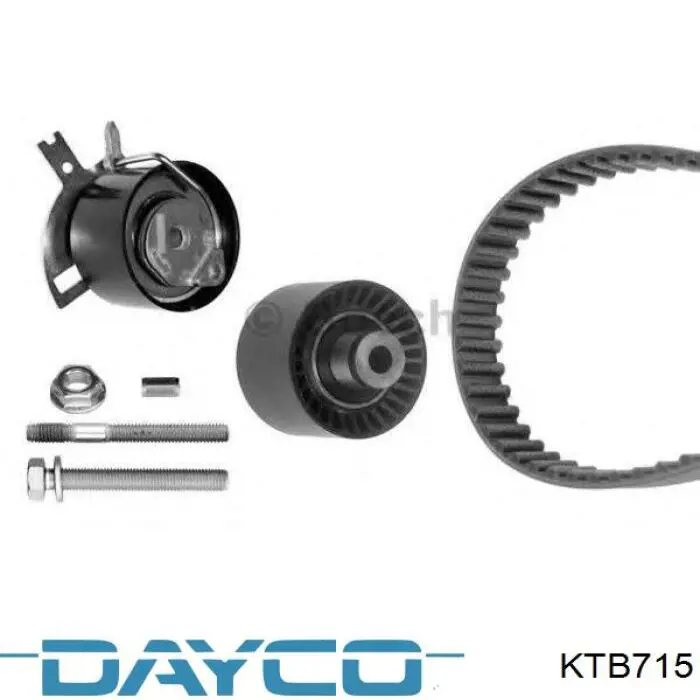 Do koszyka KTB715 Dayco Pasek rozrządu, zestaw