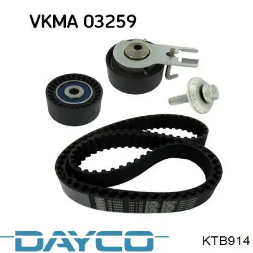 Pasek rozrządu, zestaw Dayco KTB914 cena, od 92,69 USD