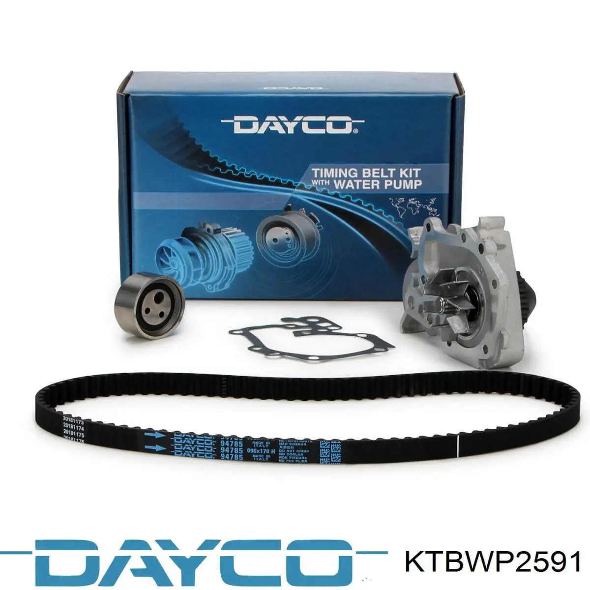 Do koszyka KTBWP2591 Dayco Pasek rozrządu, zestaw