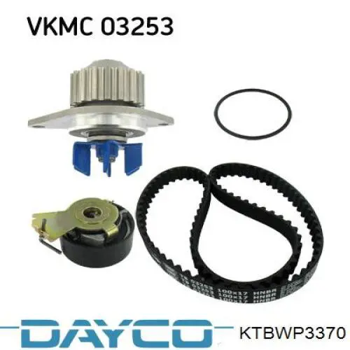 Pasek rozrządu, zestaw Dayco KTBWP3370 cena, od 93,94 USD