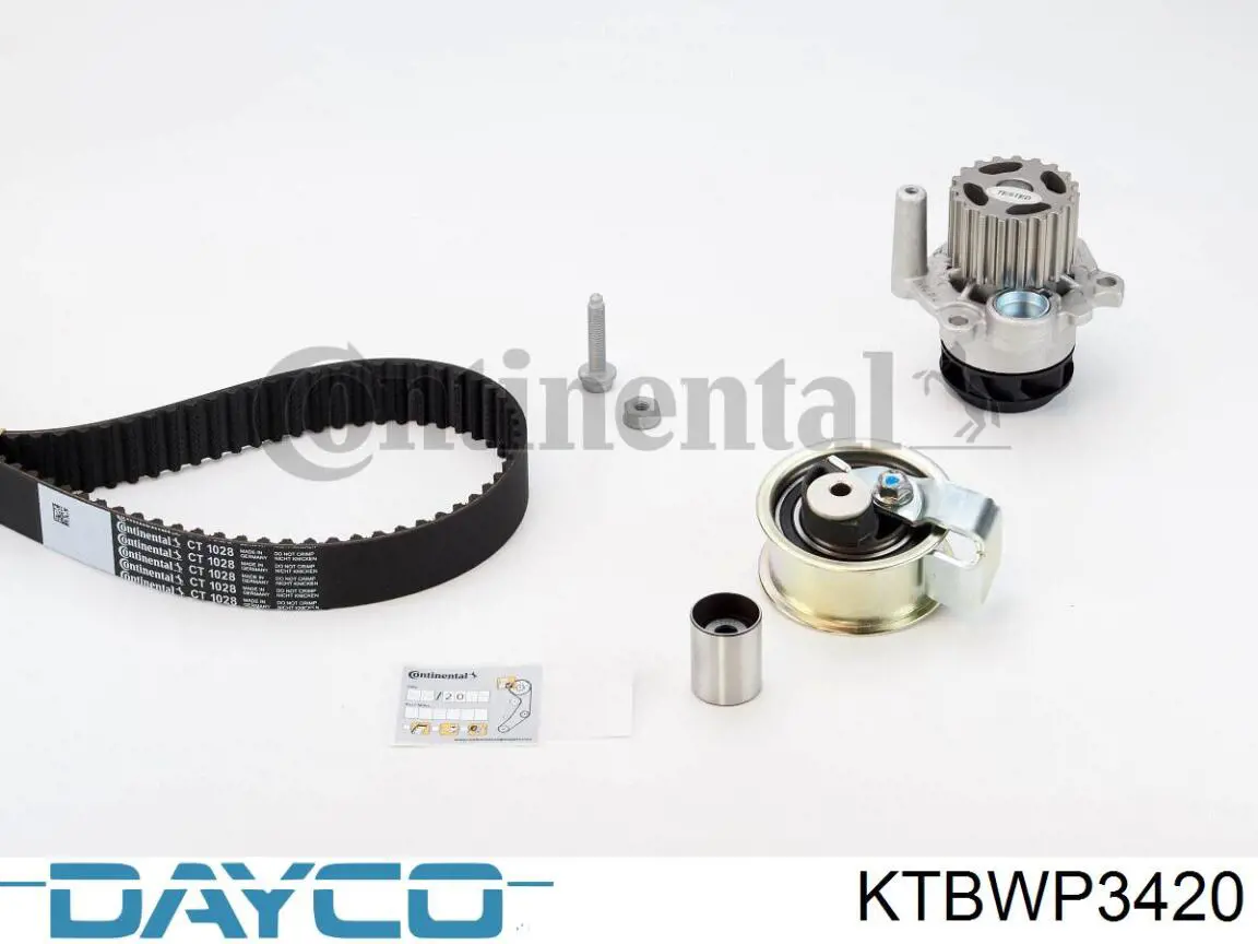 Pasek rozrządu, zestaw Dayco KTBWP3420 cena, od 215,29 USD